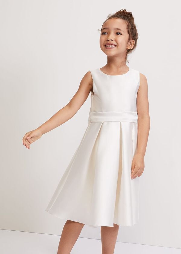 phase eight Melody Ivory Satin Dress