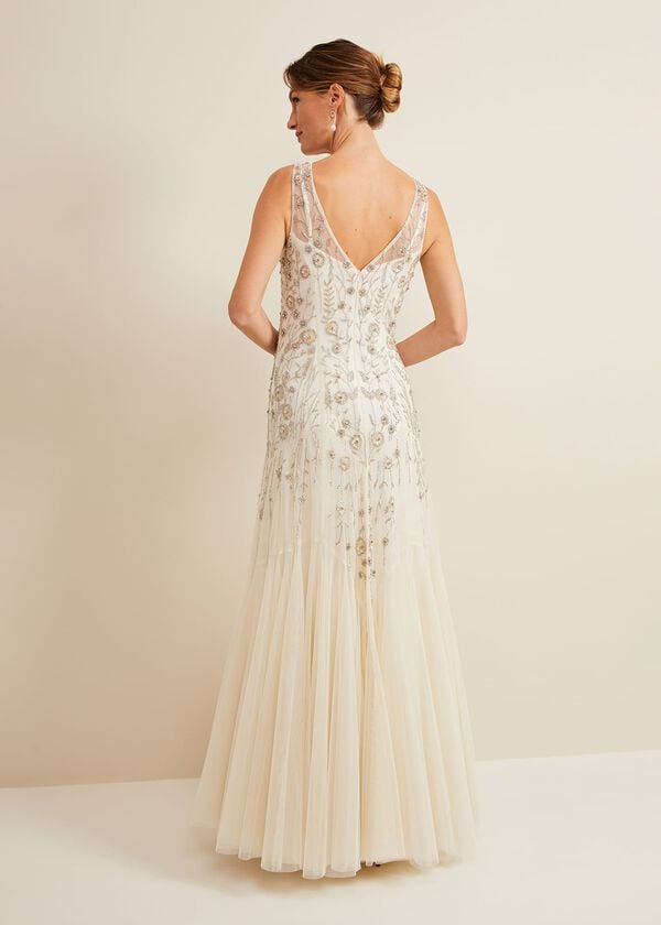 Phase Eight Milana Beaded Tulle Maxi Wedding Dress