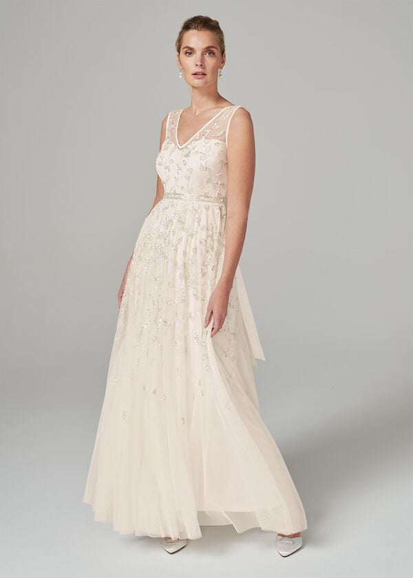 phase eight Millicent Beaded Wedding Dress
