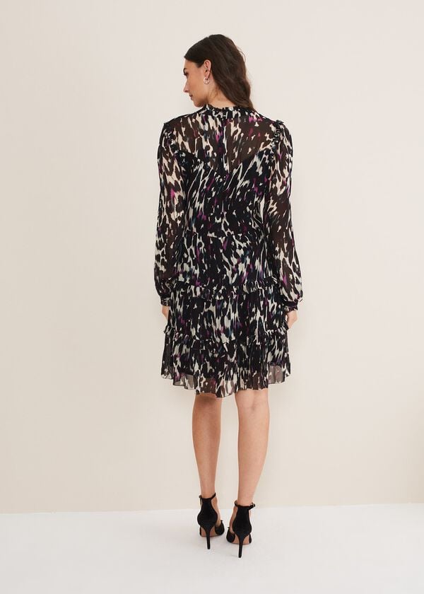 Phase Eight Millicent Print Tiered Dress