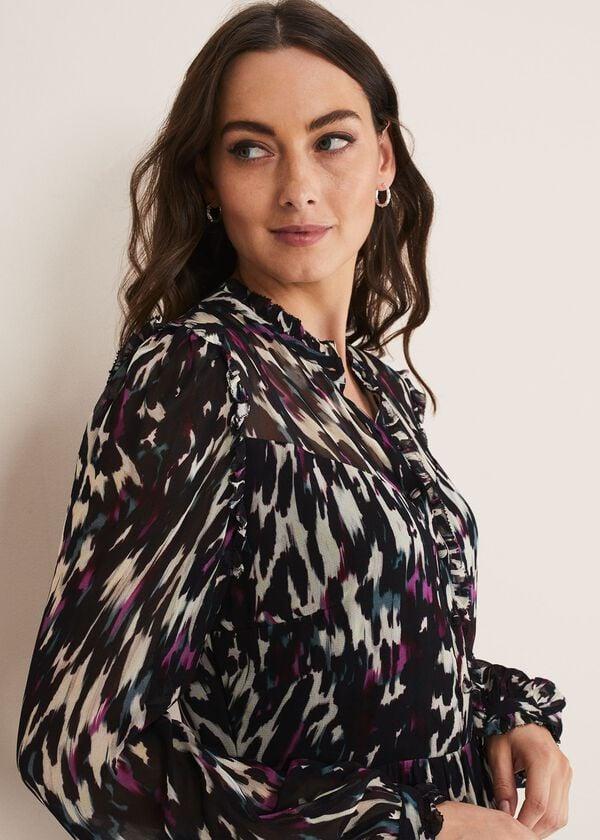 Phase Eight Millicent Print Tiered Dress