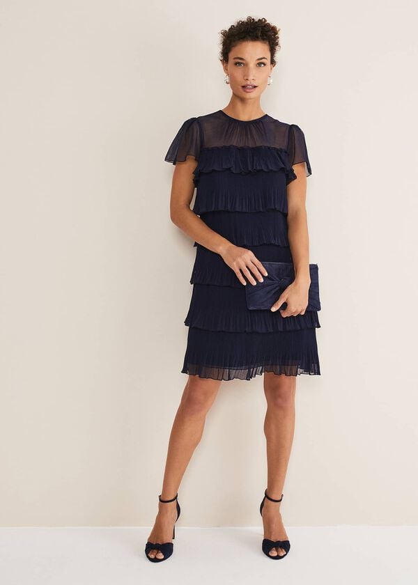 Phase Eight Mimi Pleated Mini Dress