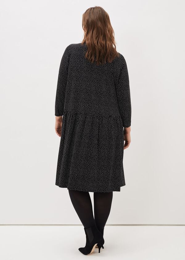 Phase Eight Mina Spot Jersey Dress