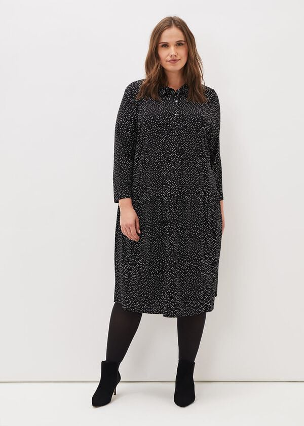 Phase Eight Mina Spot Jersey Dress