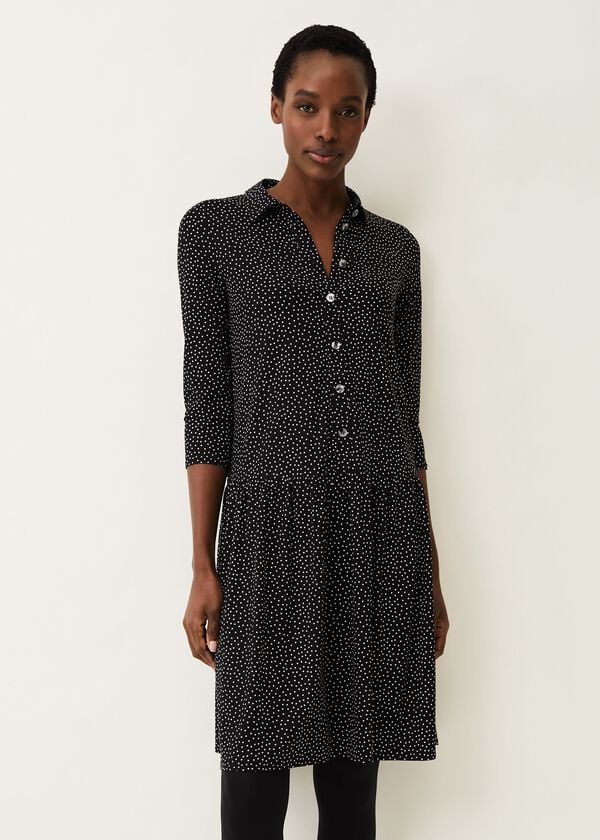 Phase Eight Mina Spot Print Shirt Dress