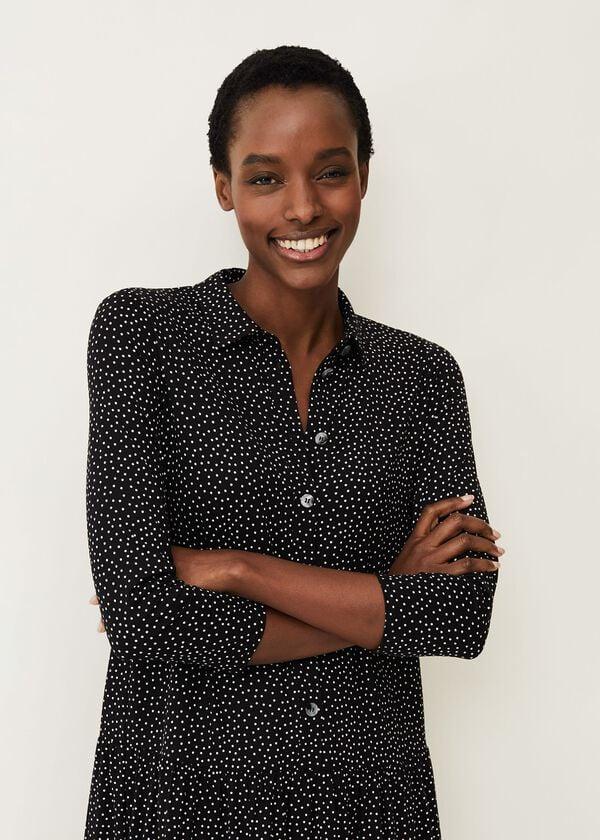 Phase Eight Mina Spot Print Shirt Dress