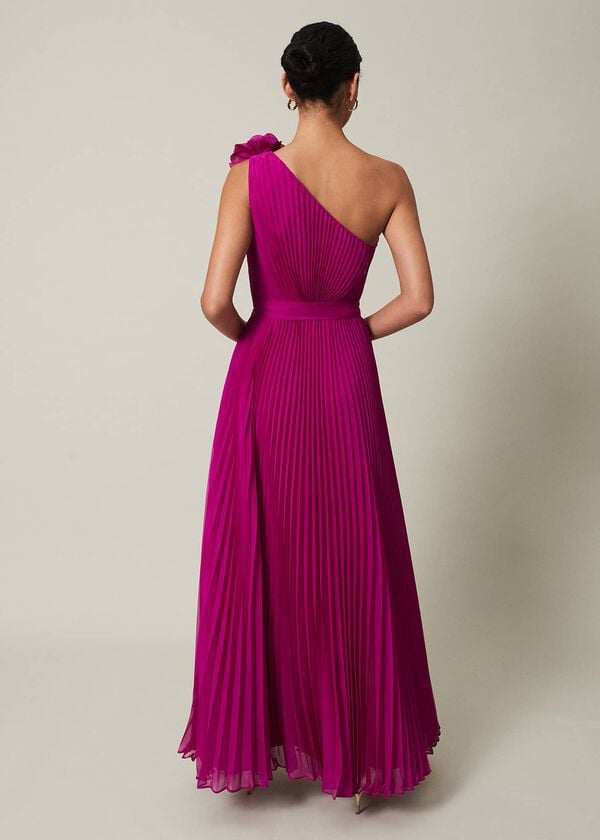 Phase Eight Minnie One Shoulder Pleated Maxi Dress