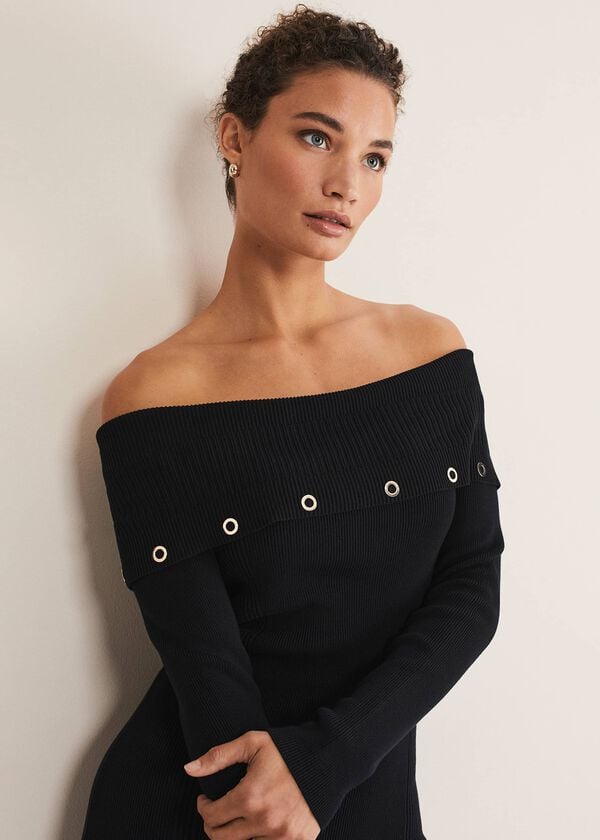 Phase Eight Mirelle Bodycon Bardot Midi Dress