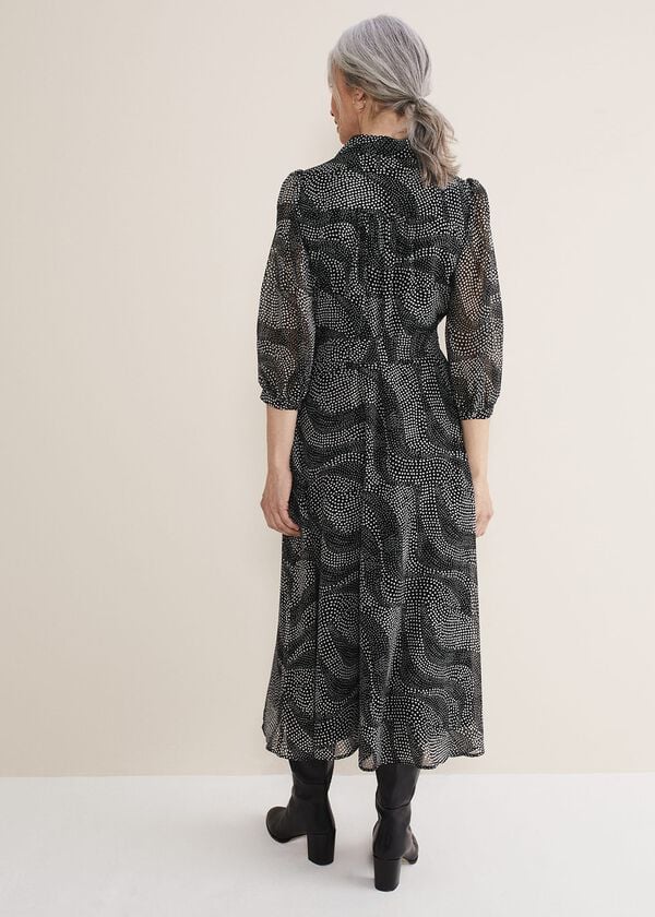 Phase Eight Miriam Chiffon Shirt Midi Dress