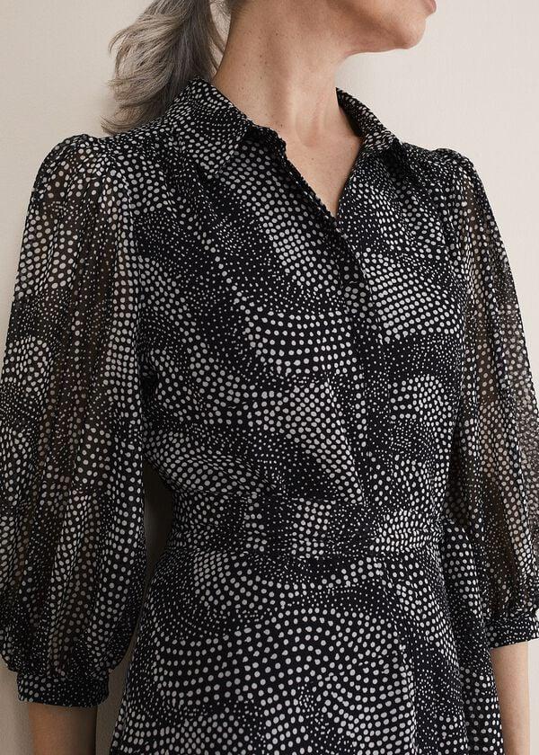 Phase Eight Miriam Chiffon Shirt Midi Dress