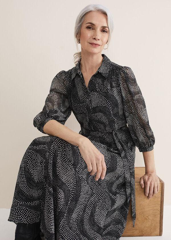 phase eight Miriam Chiffon Shirt Midi Dress