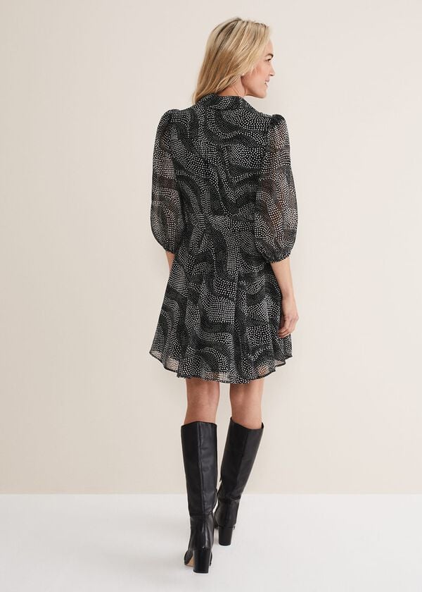 Phase Eight Miriam Chiffon Shirt Mini Dress