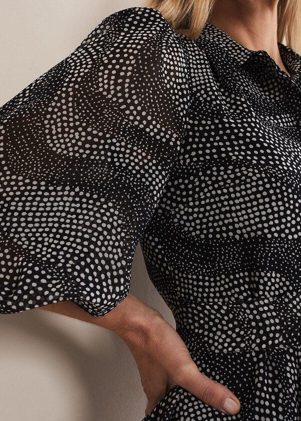 Phase Eight Miriam Chiffon Shirt Mini Dress