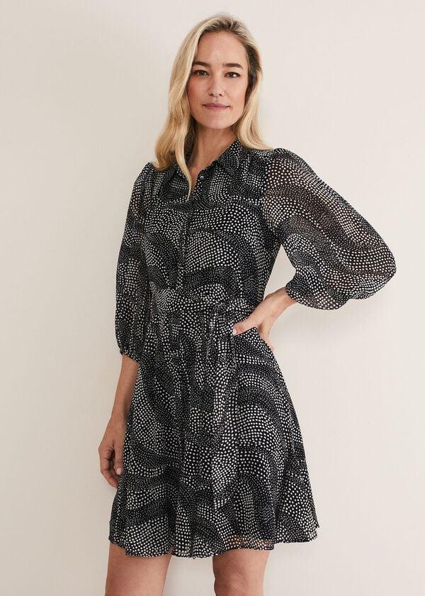 phase eight Miriam Chiffon Shirt Mini Dress