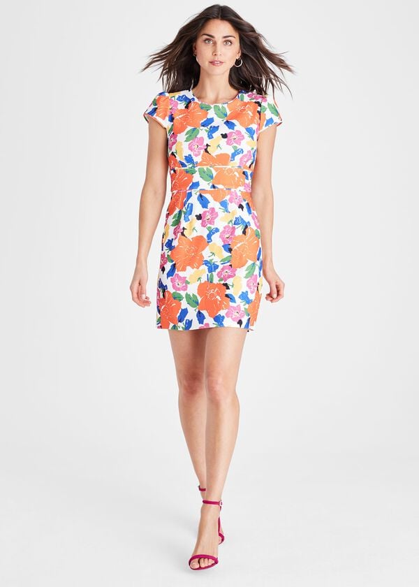 Phase Eight Mirian Floral Textured Mini Dress