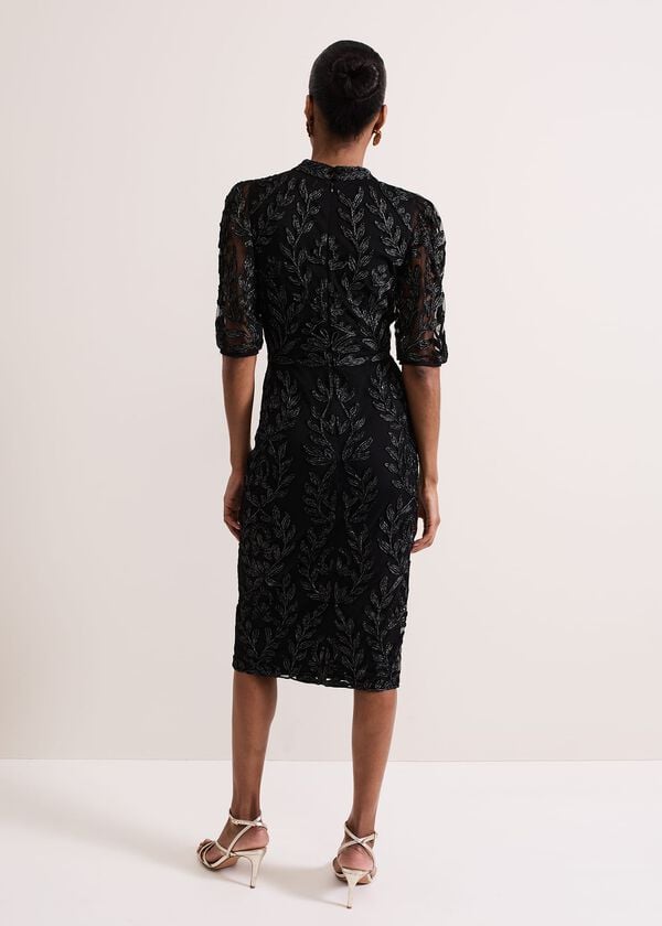 Phase Eight Misha Tapework Shimmer Dress