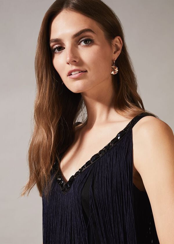 Phase Eight Missy Dip Dye Fringe Dress