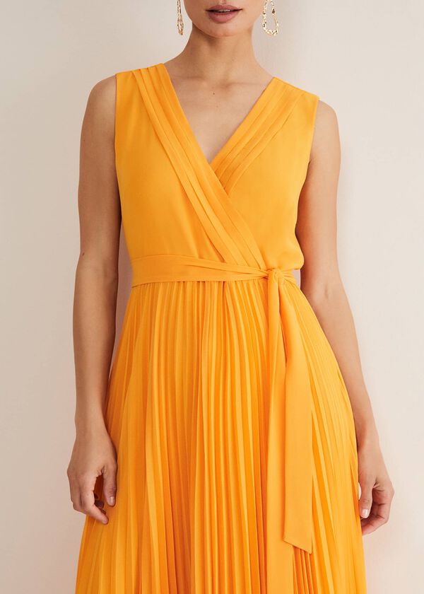 Phase Eight Mollie Pleat Maxi Dress