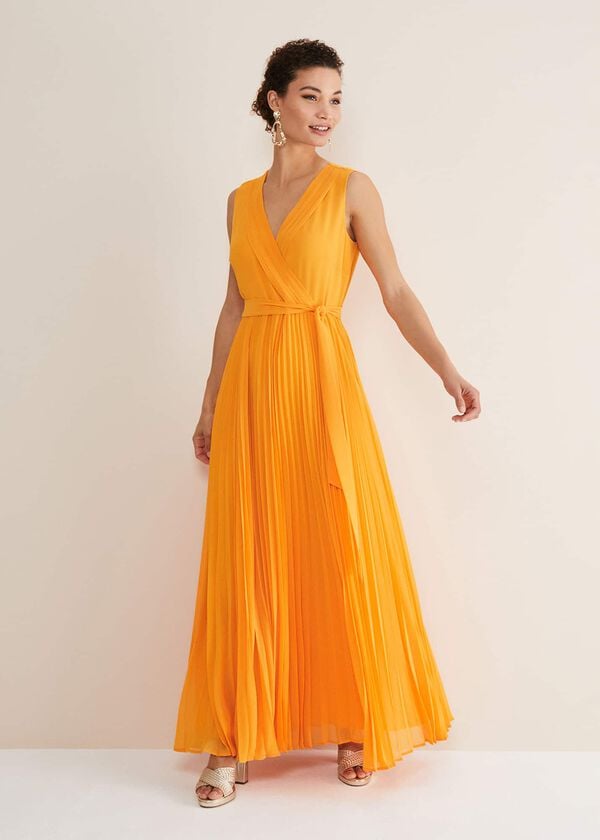 phase eight Mollie Pleat Maxi Dress