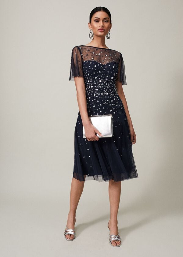Phase Eight Molly Sequin Midi Dress