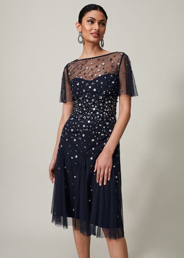 phase eight Molly Sequin Midi Dress