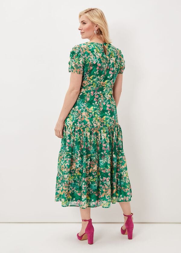 Phase Eight Morven Printed Tiered Dress