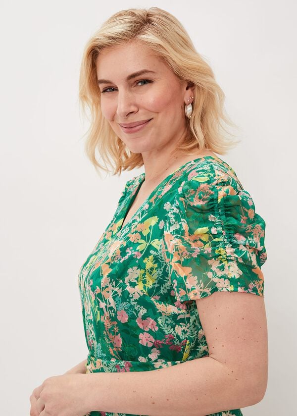 Phase Eight Morven Printed Tiered Dress