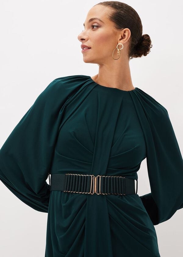 Phase Eight Mya Ruched Belted Jersey Dress