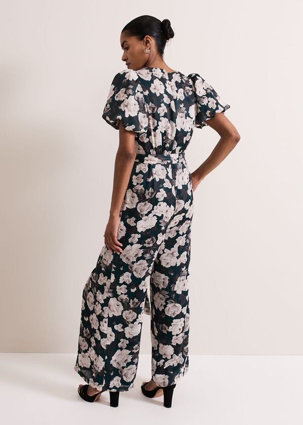 Phase Eight Myron Floral Wide Leg Jumpsuit