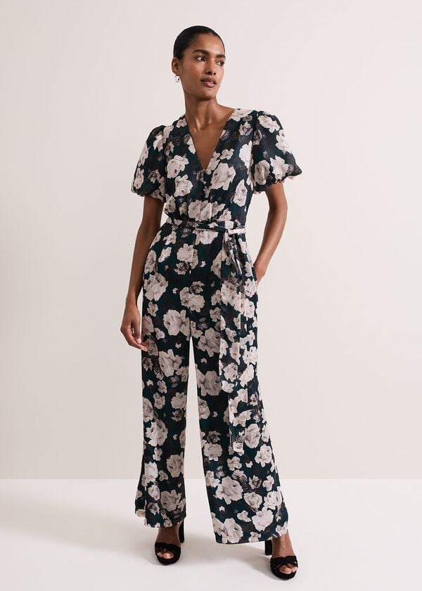 phase eight Myron Floral Wide Leg Jumpsuit
