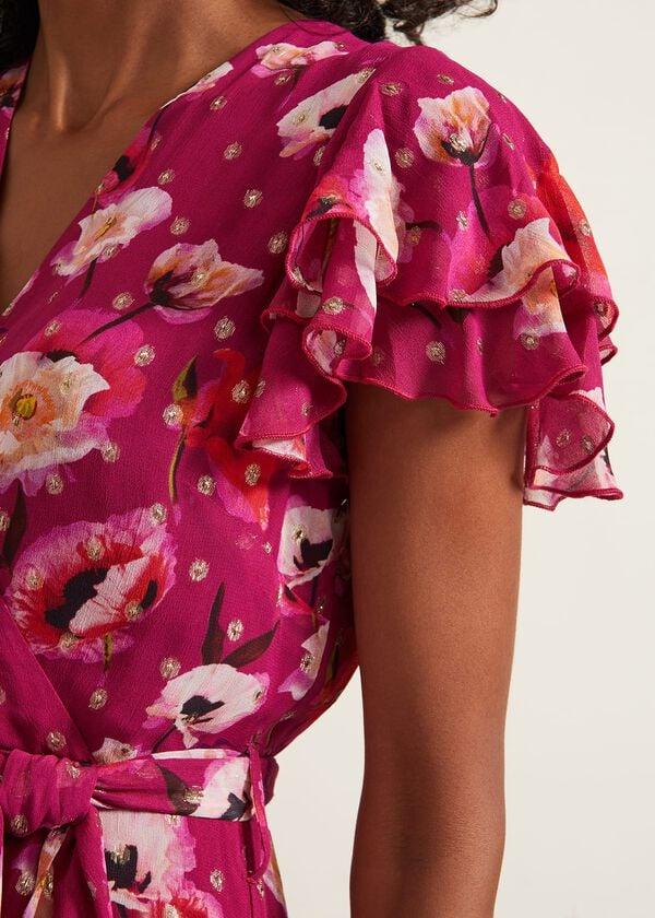 Phase Eight Nadine Ruffle Print Dress