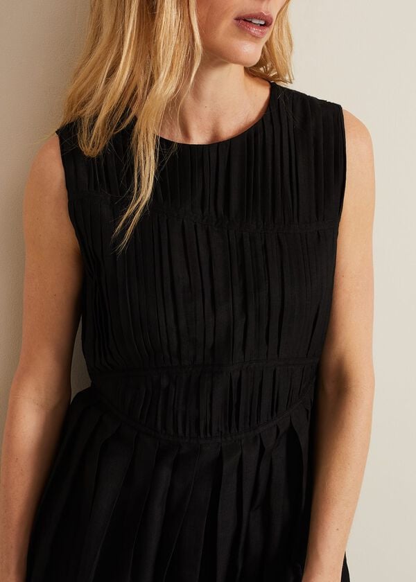 Phase Eight Nala Black Bodice Mini Dress