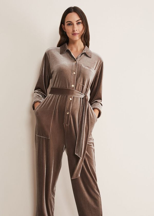 Phase Eight Nala Velvet Jumpsuit