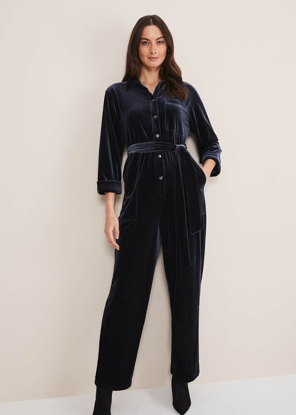Phase Eight Nala Velvet Jumpsuit