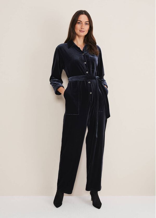 phase eight Nala Velvet Jumpsuit