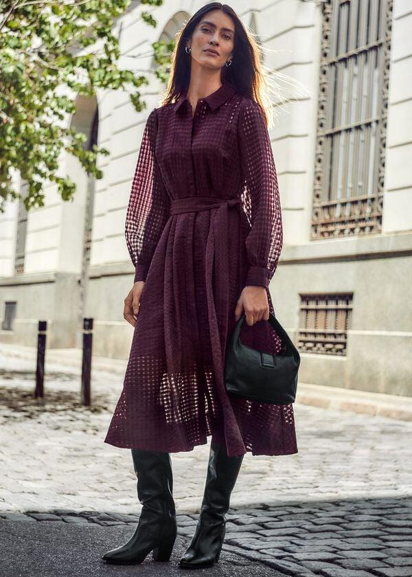 phase eight Natalie Burgundy Shirt Dress