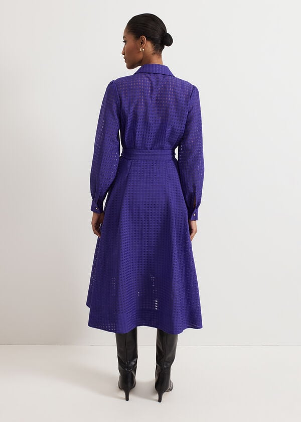Phase Eight Natalie Purple Shirt Dress
