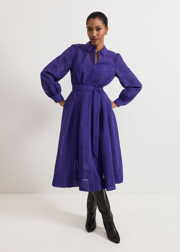 phase eight Natalie Purple Shirt Dress