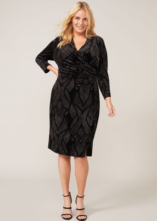 Phase Eight Natalya Sparkle Velvet Dress