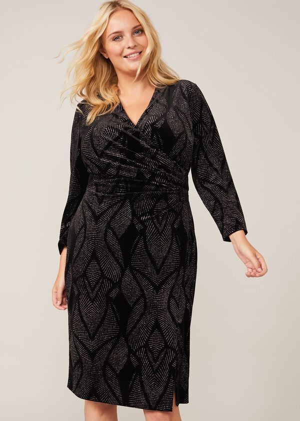 phase eight Natalya Sparkle Velvet Dress