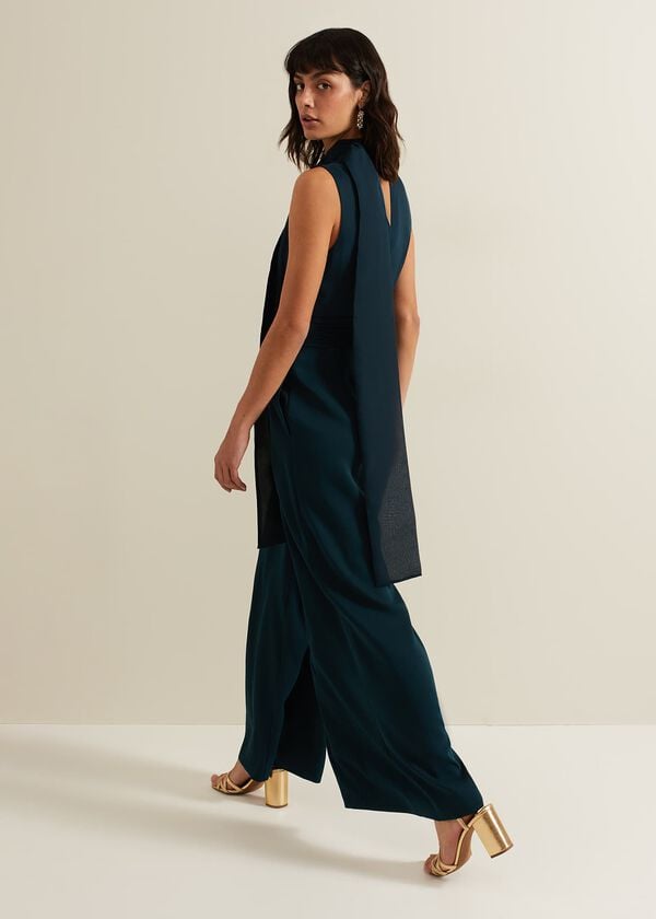 Phase Eight Neesa Green Wide Leg Jumpsuit