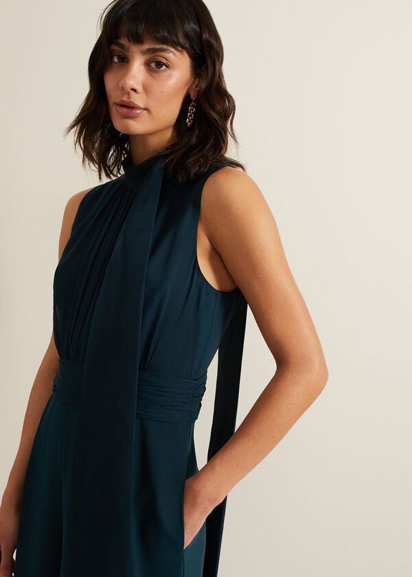 Phase Eight Neesa Green Wide Leg Jumpsuit