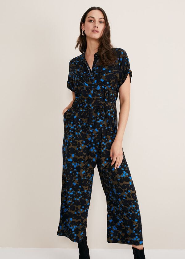 Phase Eight Nell Floral Wide Leg Jumpsuit