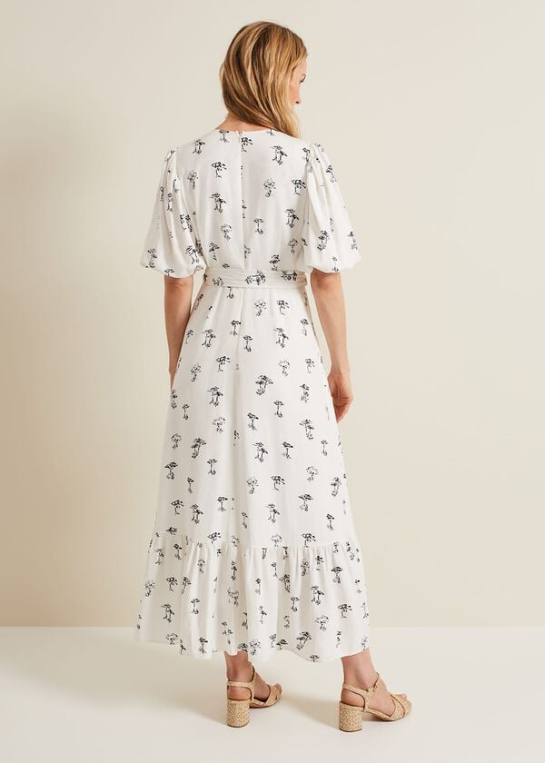 Phase Eight Nelly Linen Wrap Midi Dress