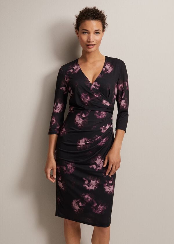 phase eight Nerina Abstract Floral Print Dress