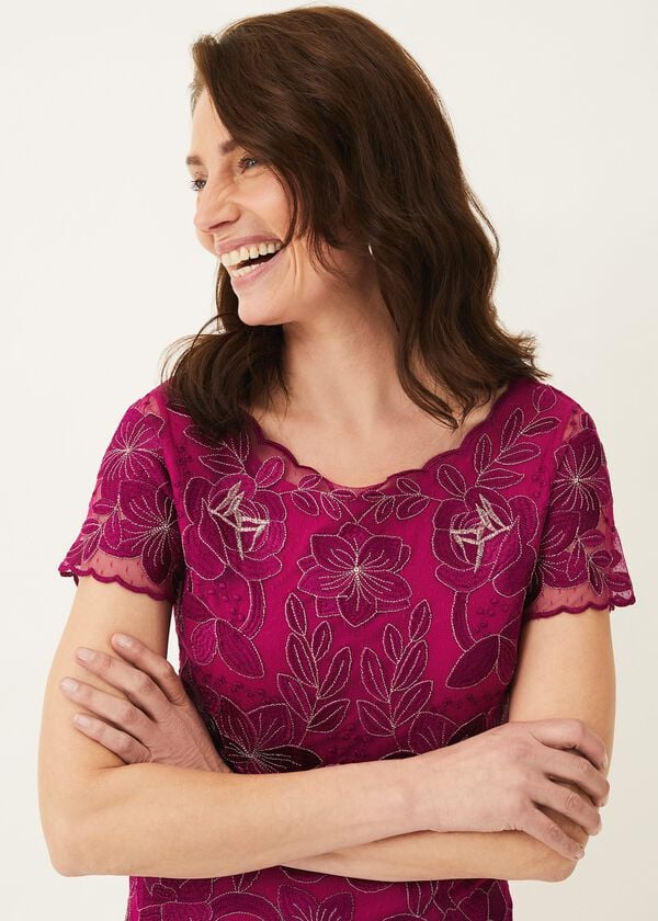 Phase Eight Nessa Embroidered Dress