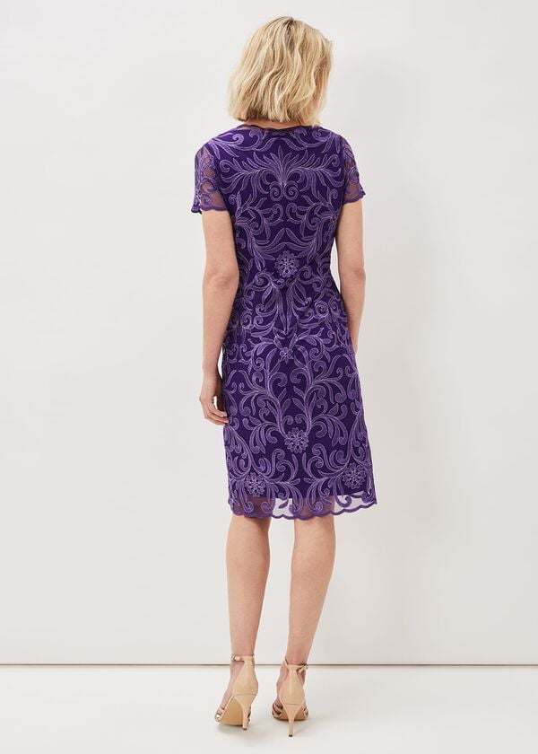 Phase Eight Nessa Embroidered Midi Dress