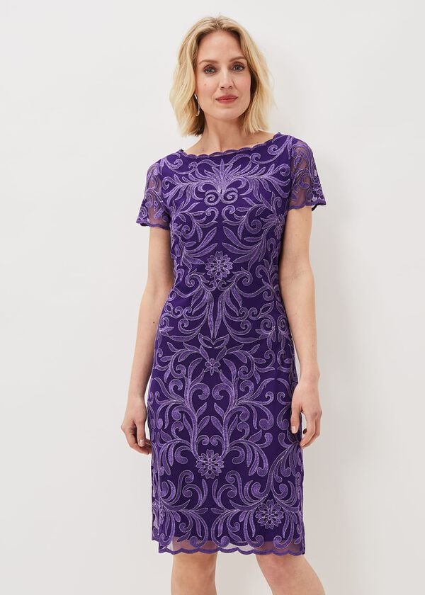 phase eight Nessa Embroidered Midi Dress