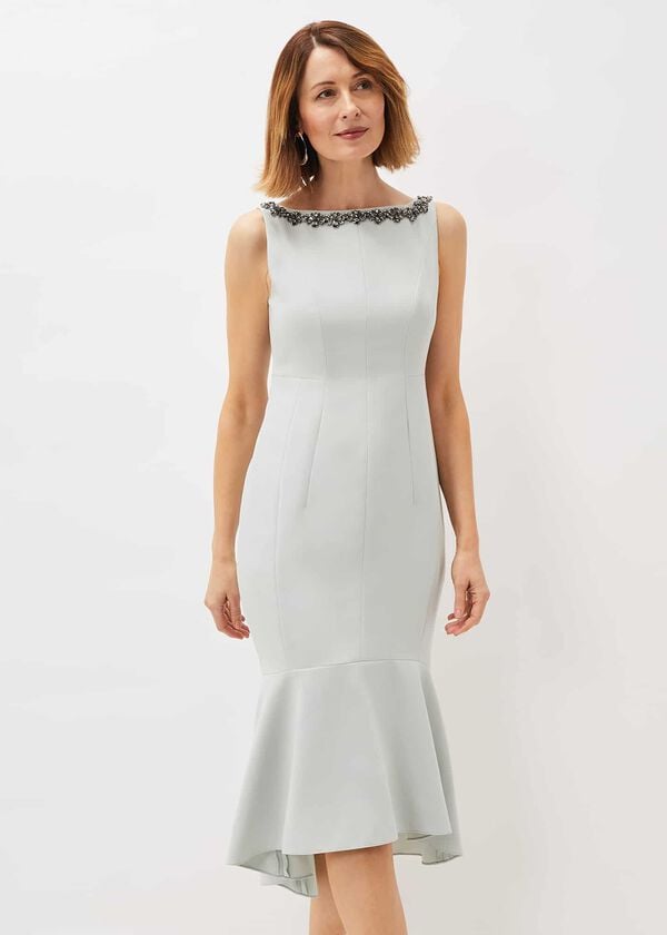 Phase Eight Nia Embellished Scuba Dress