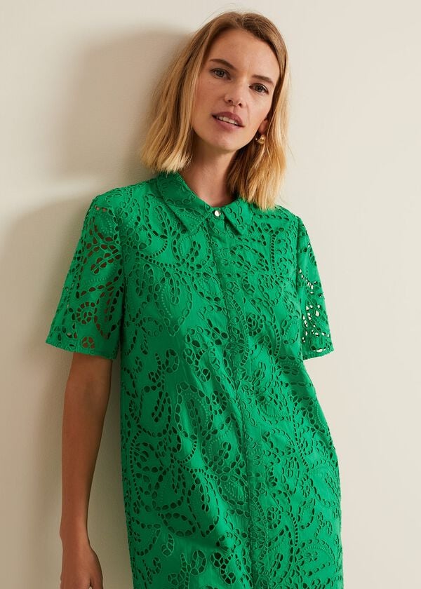 Phase Eight Nicky Broderie Swing Dress